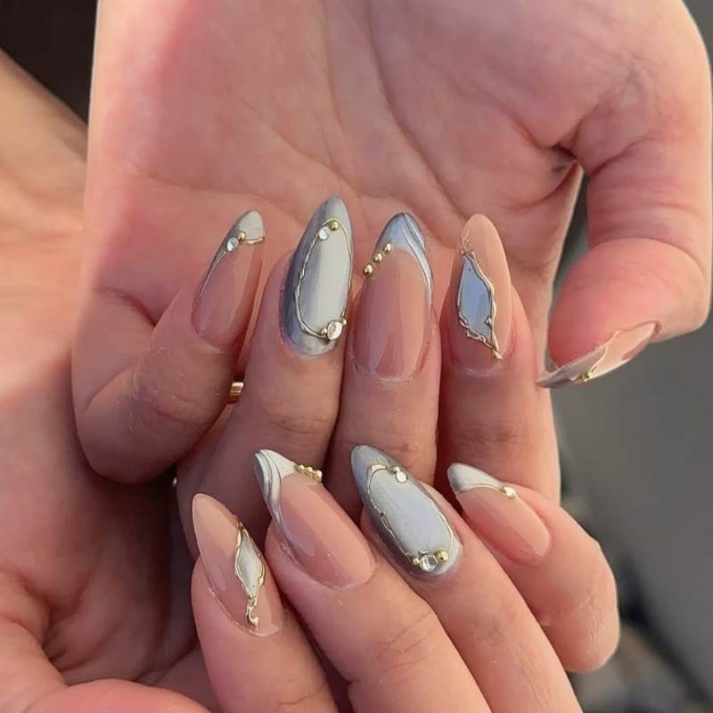 winter nails pinterest