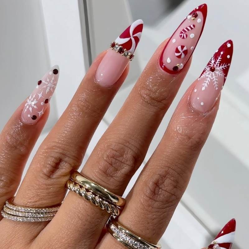 winter nails pinterest