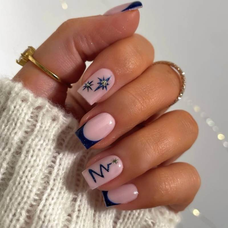winter nails pinterest