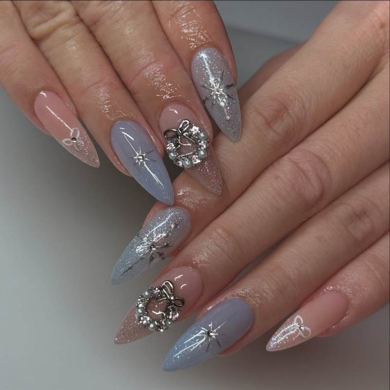 winter nails pinterest