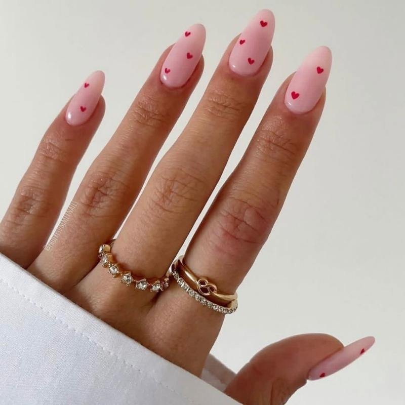 valentines nails