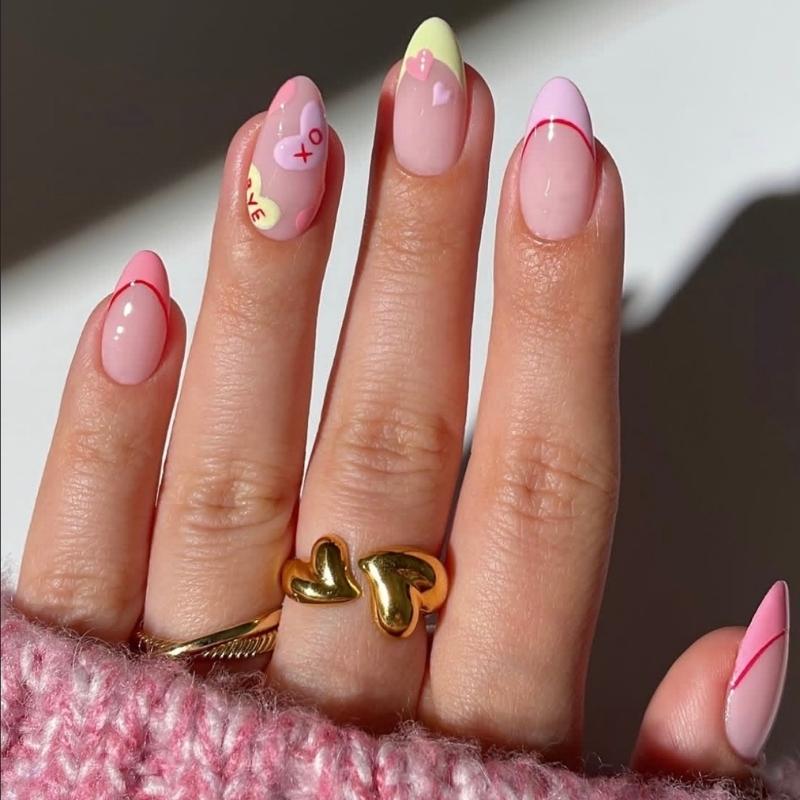 valentine's day nails ideas