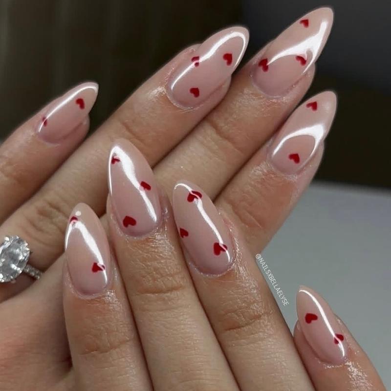 valentine's day nails