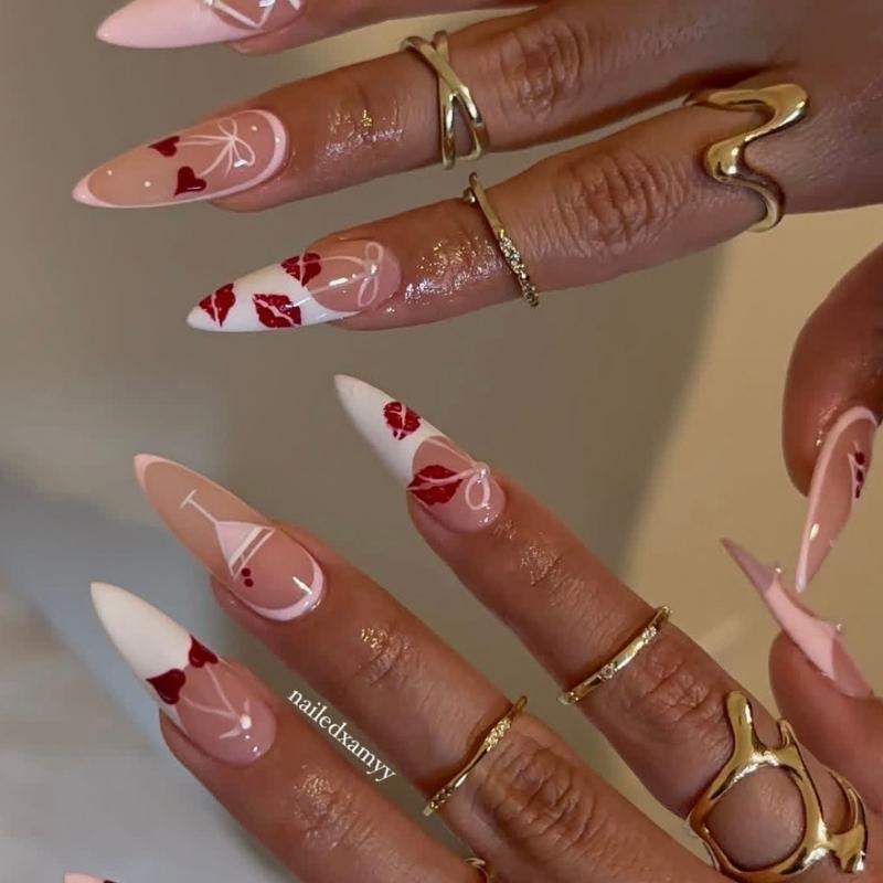 valentine nails design