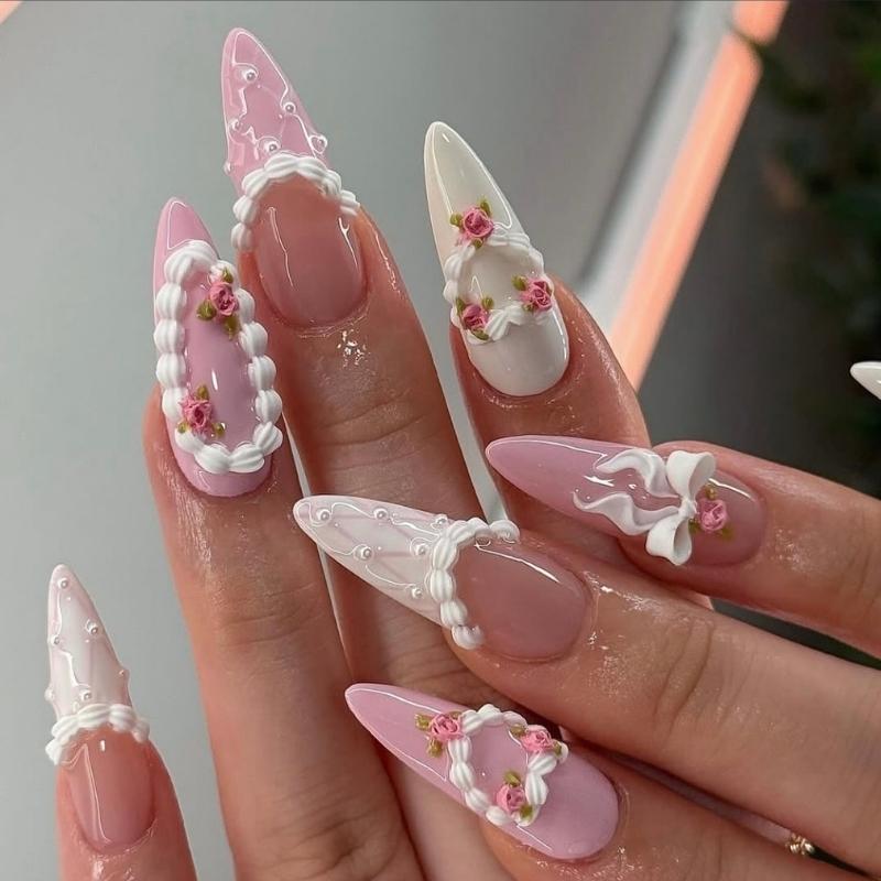 valentine nails design