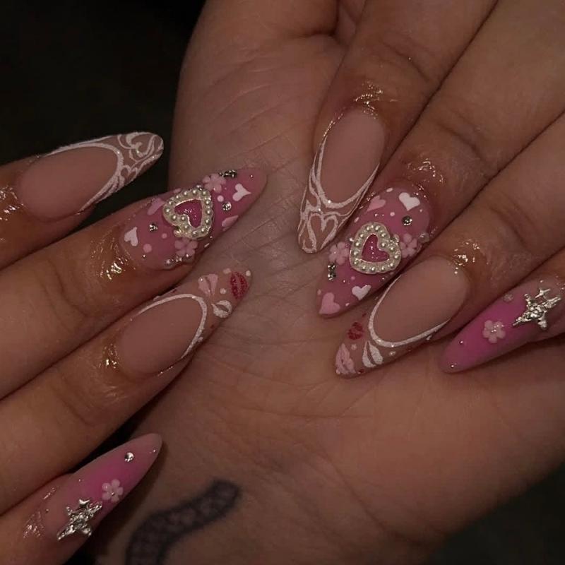 valentine's day nail designs