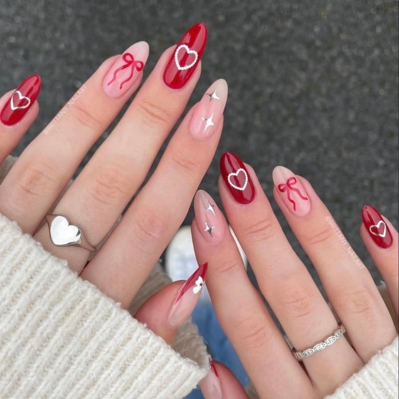 valentine's day nail designs