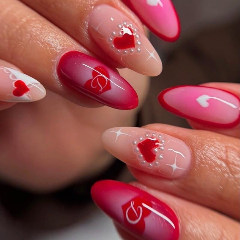 valentine nail designs