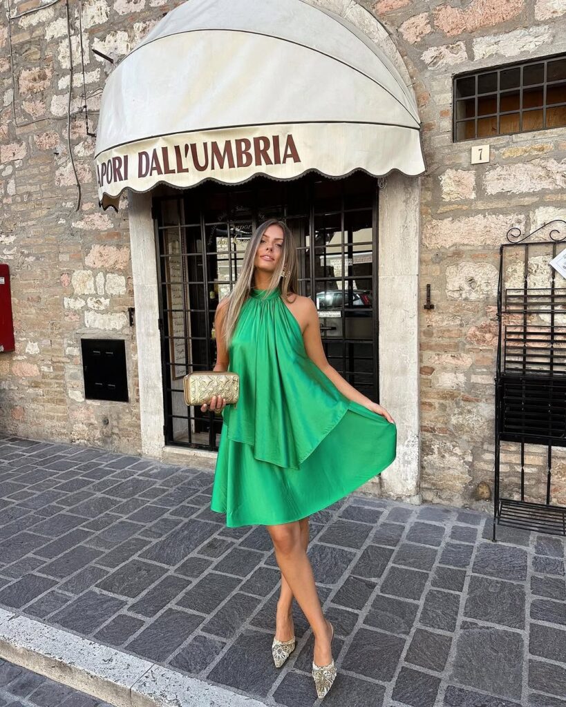 wedding guest dress blue