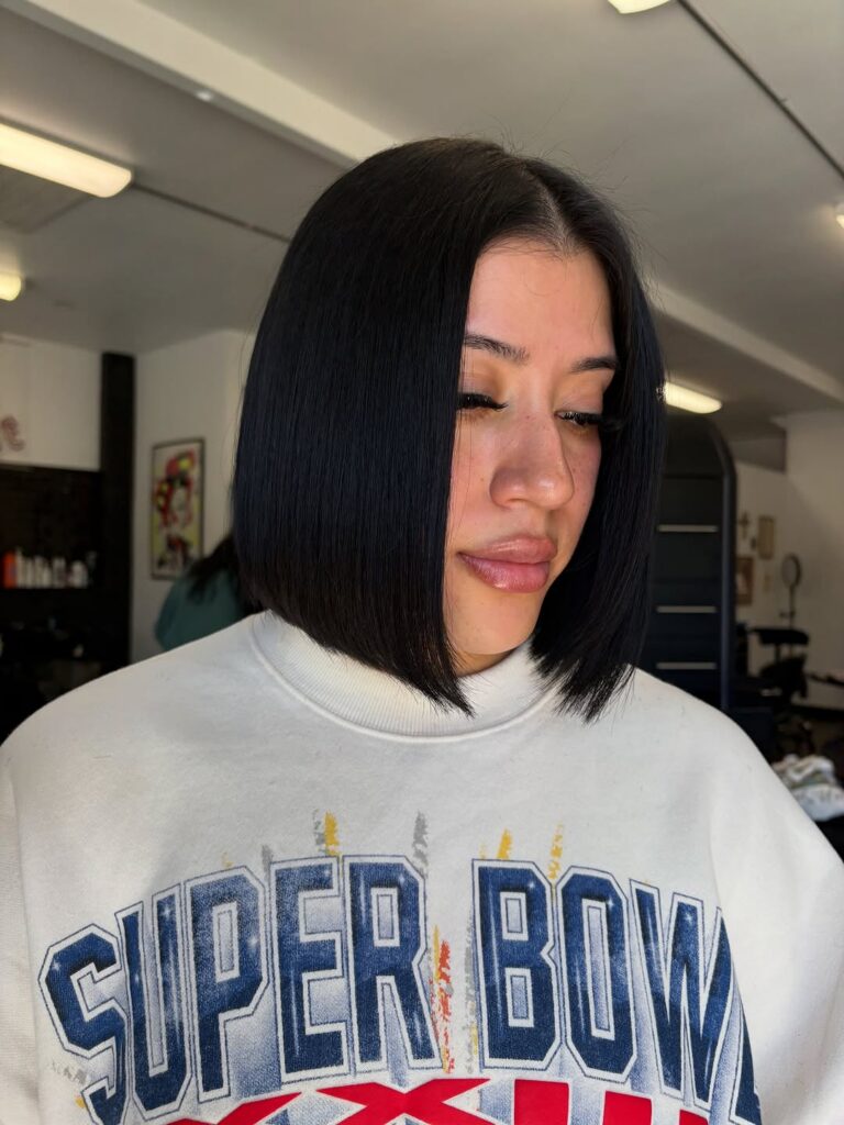bob haircut with bangs