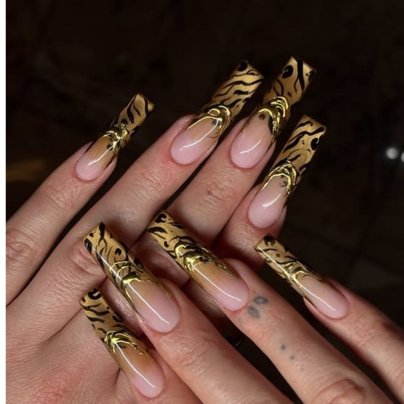 vacation nails tropical 

