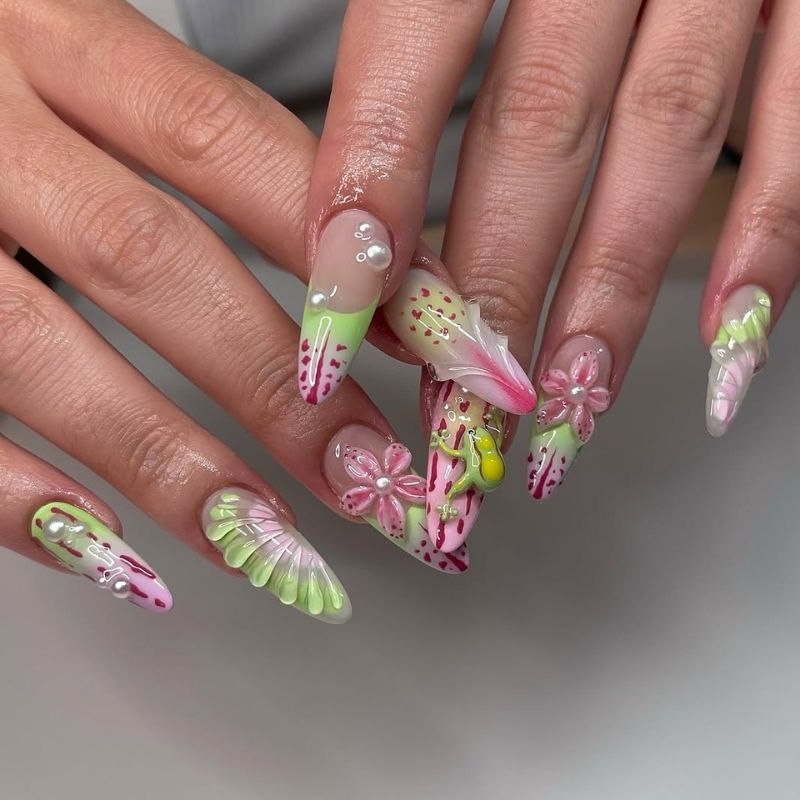  summer vacation nails