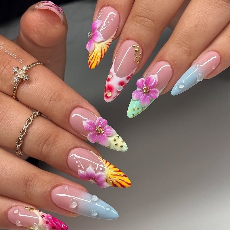 best nail color for beach vacation
