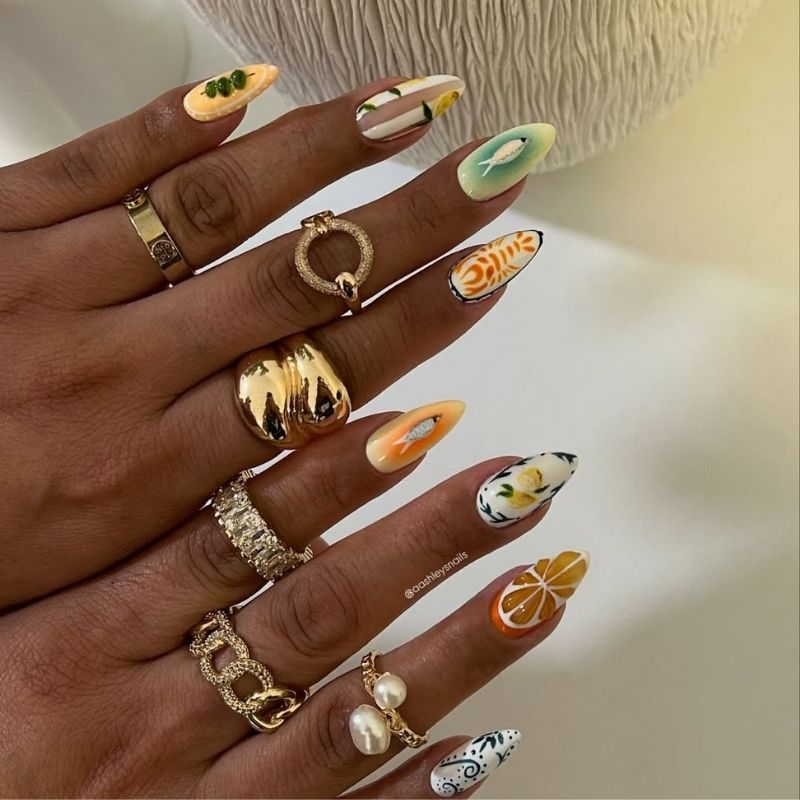 vacation nails designs