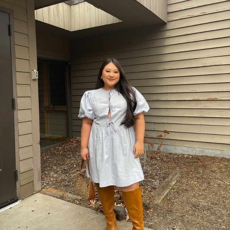 dress for big arms and tummy