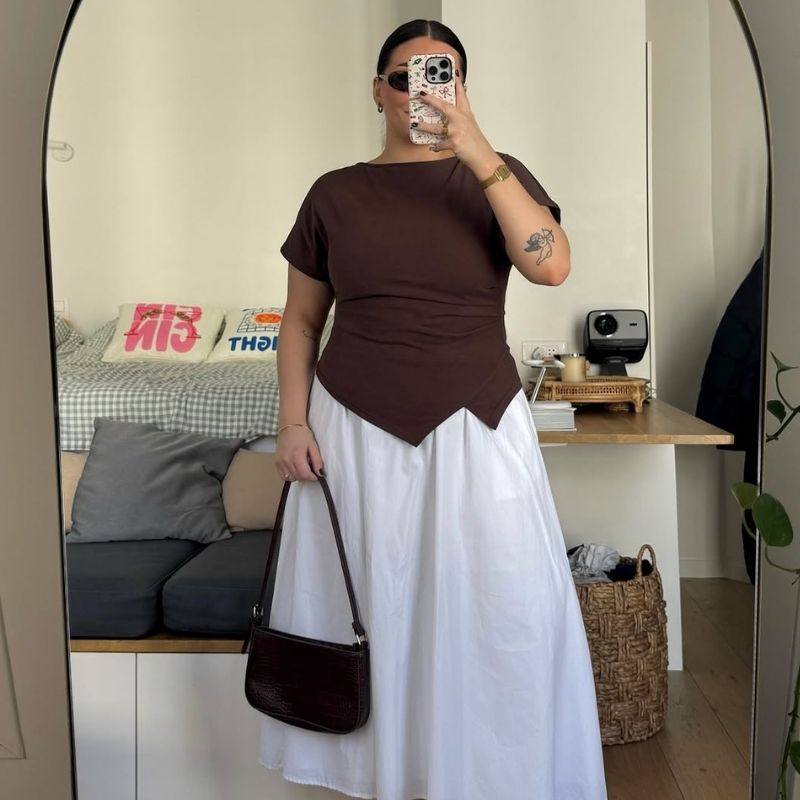 dress for big tummy and arms