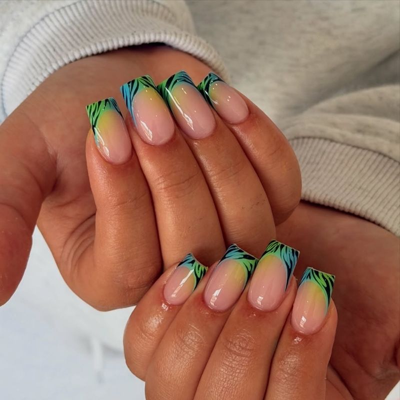 pink vacation nails