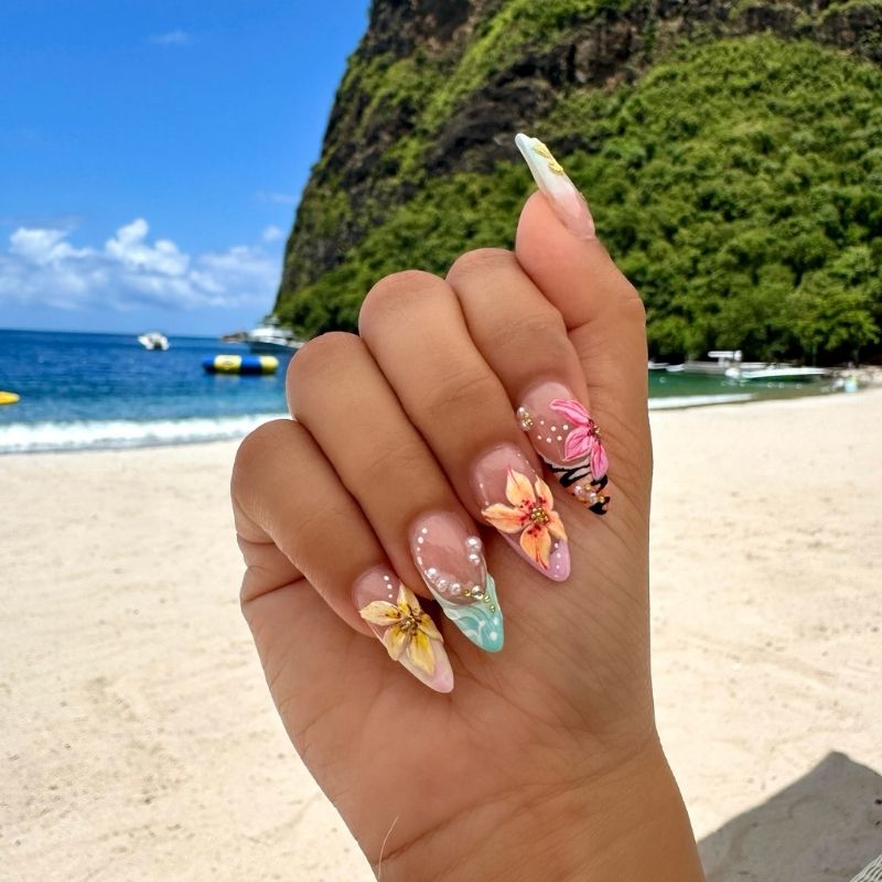  summer vacation nails