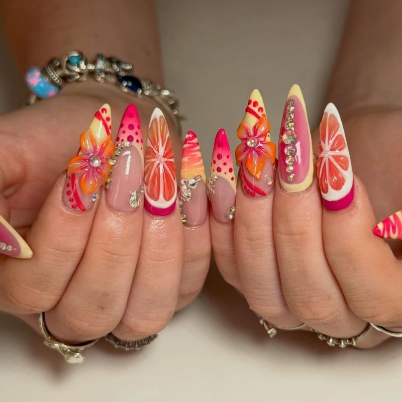  vacation nails pinterest