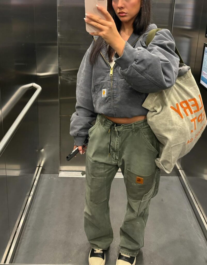  cargo khaki pants outfit
