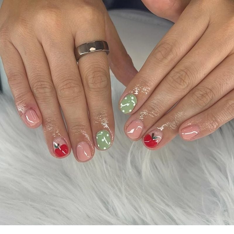 back to school nails high school