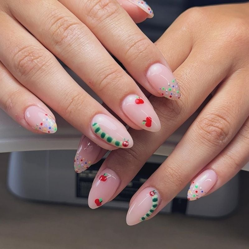 back to school nails for 8th graders
