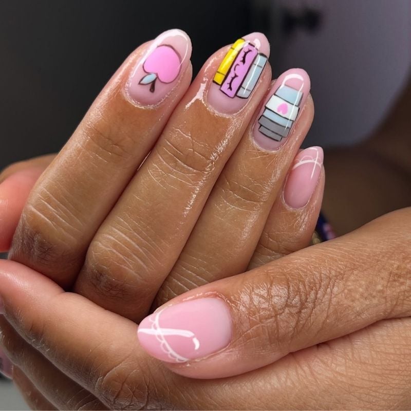 back to school nails inspo