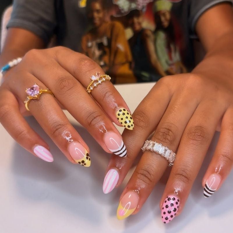 cute simple back to school nails