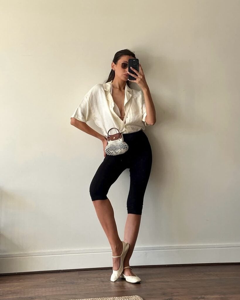 capri legging outfits