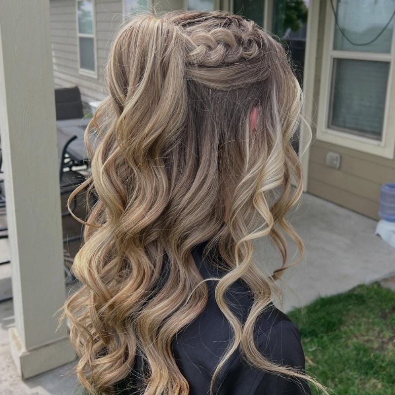 cute curly hairstyles for school