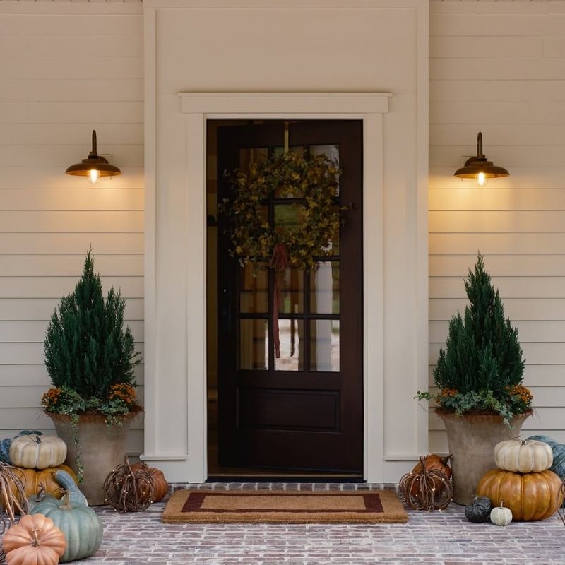 fall porch decorating