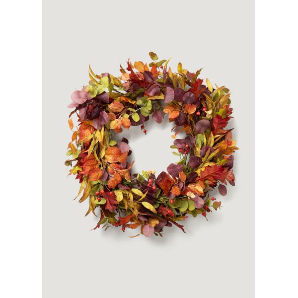 Faux Eucalyptus Fall Wreath