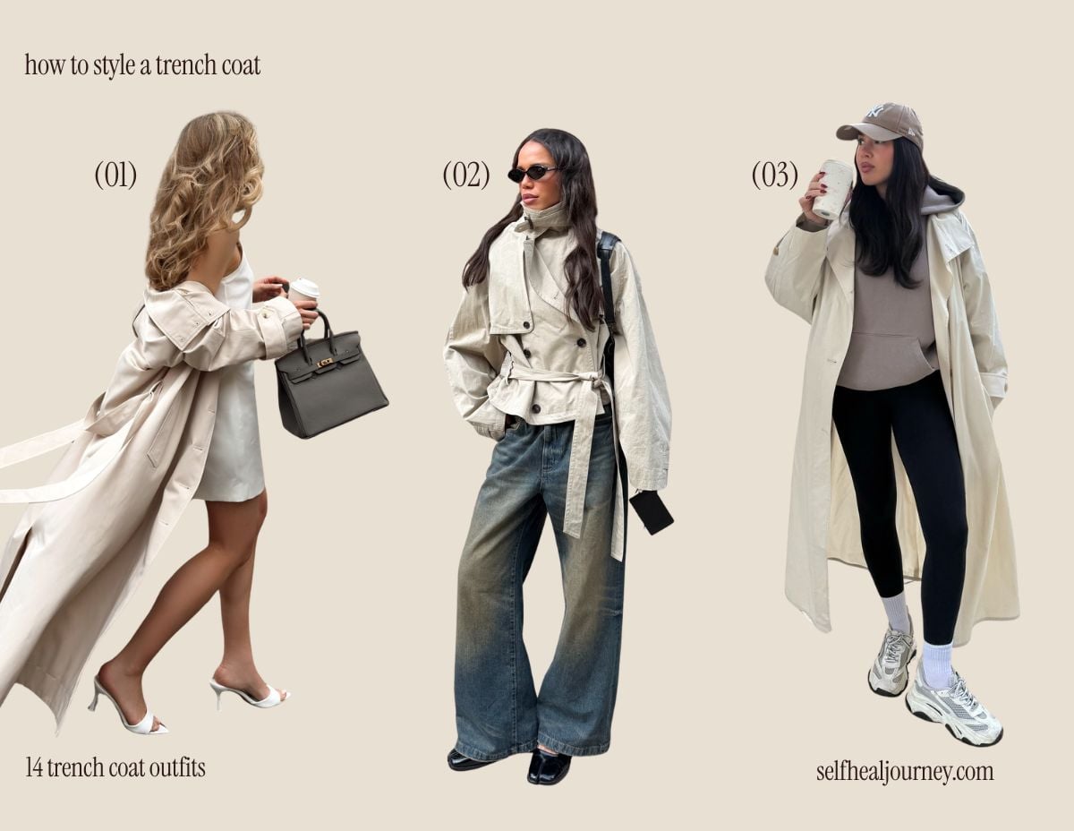 how to style a trenh coat for fall