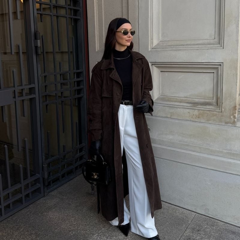 elegant trench coat outfits