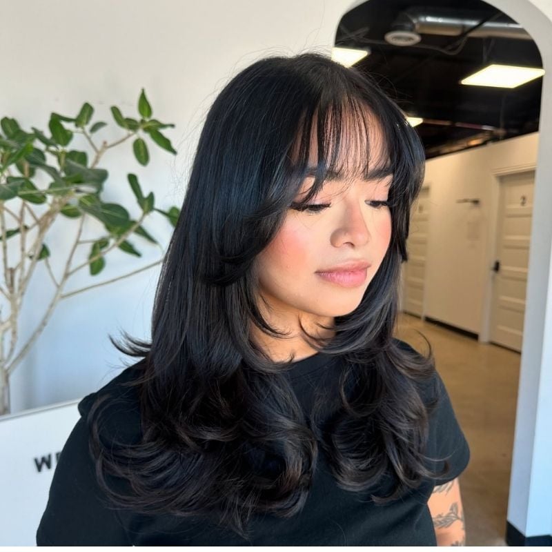 curtain bangs with layers