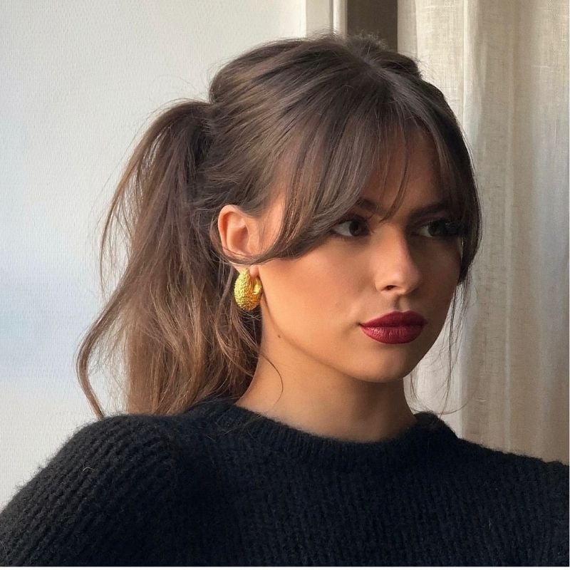curtain bangs short hair