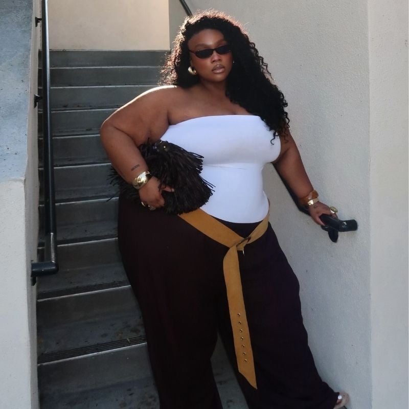 dress for apple shaped body type