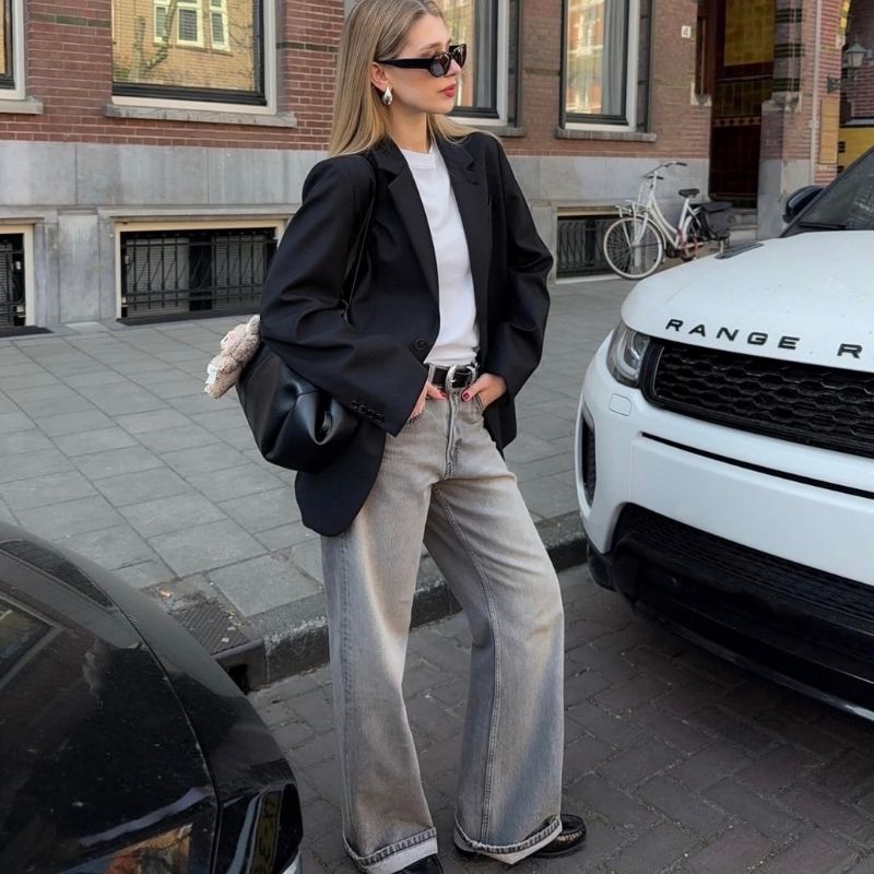 how to style a blazer casually