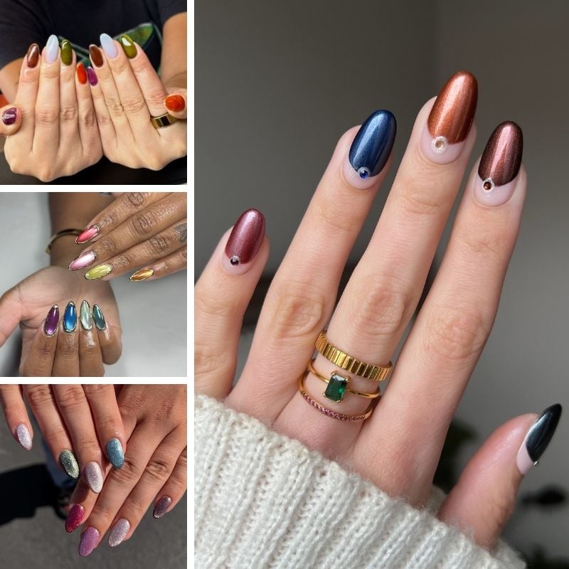 winter nails short